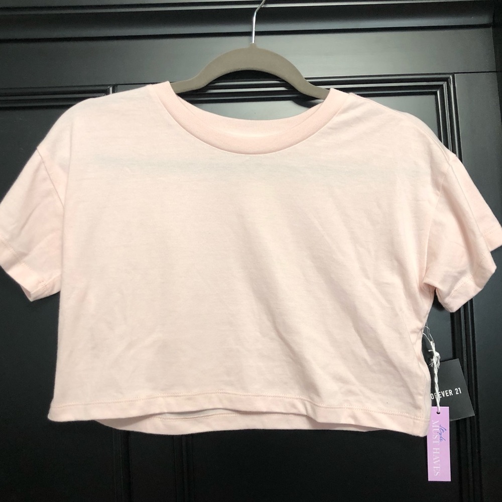 Forever 21 light pink crop top